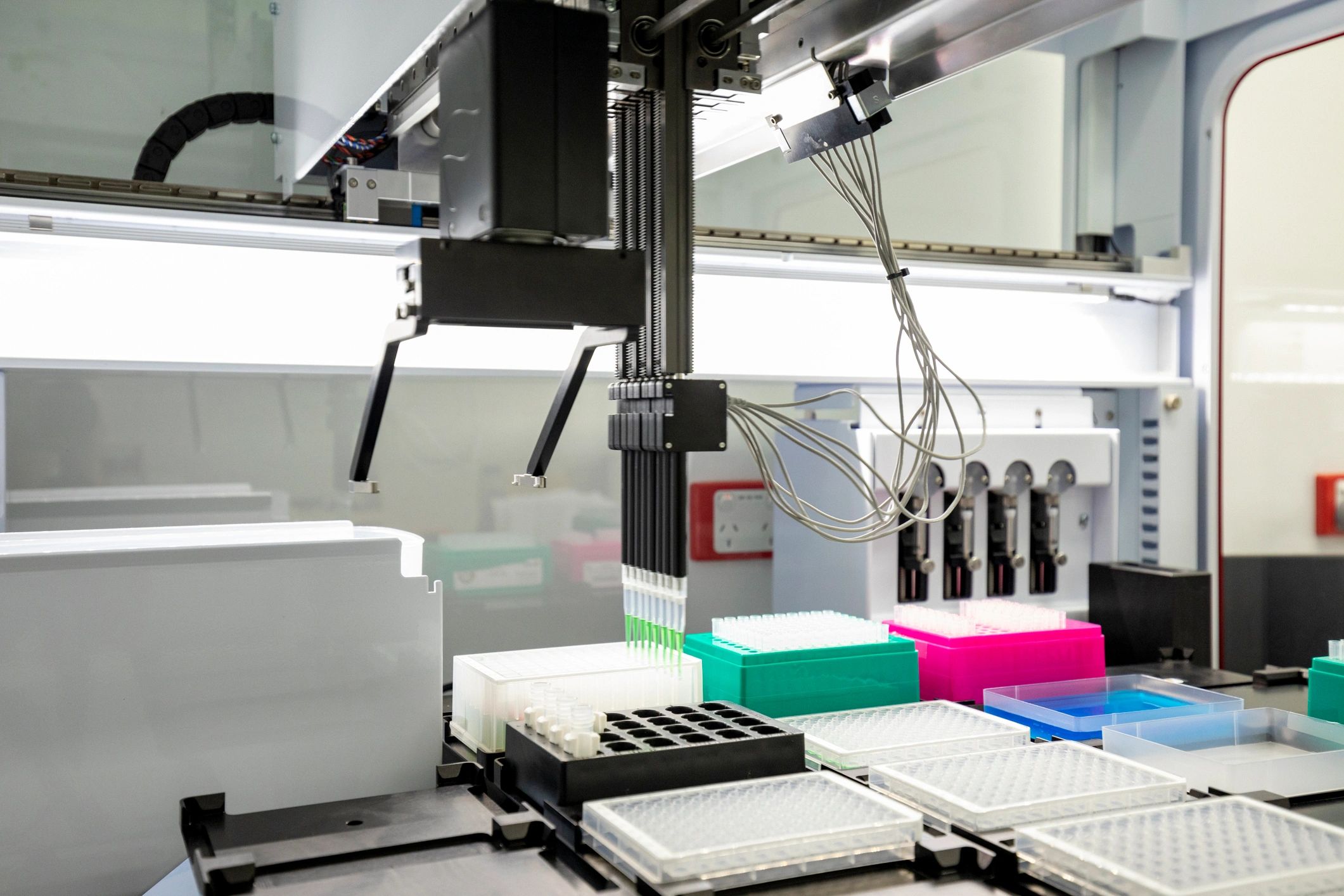 Laboratory instrumentation in a scientific testing environment