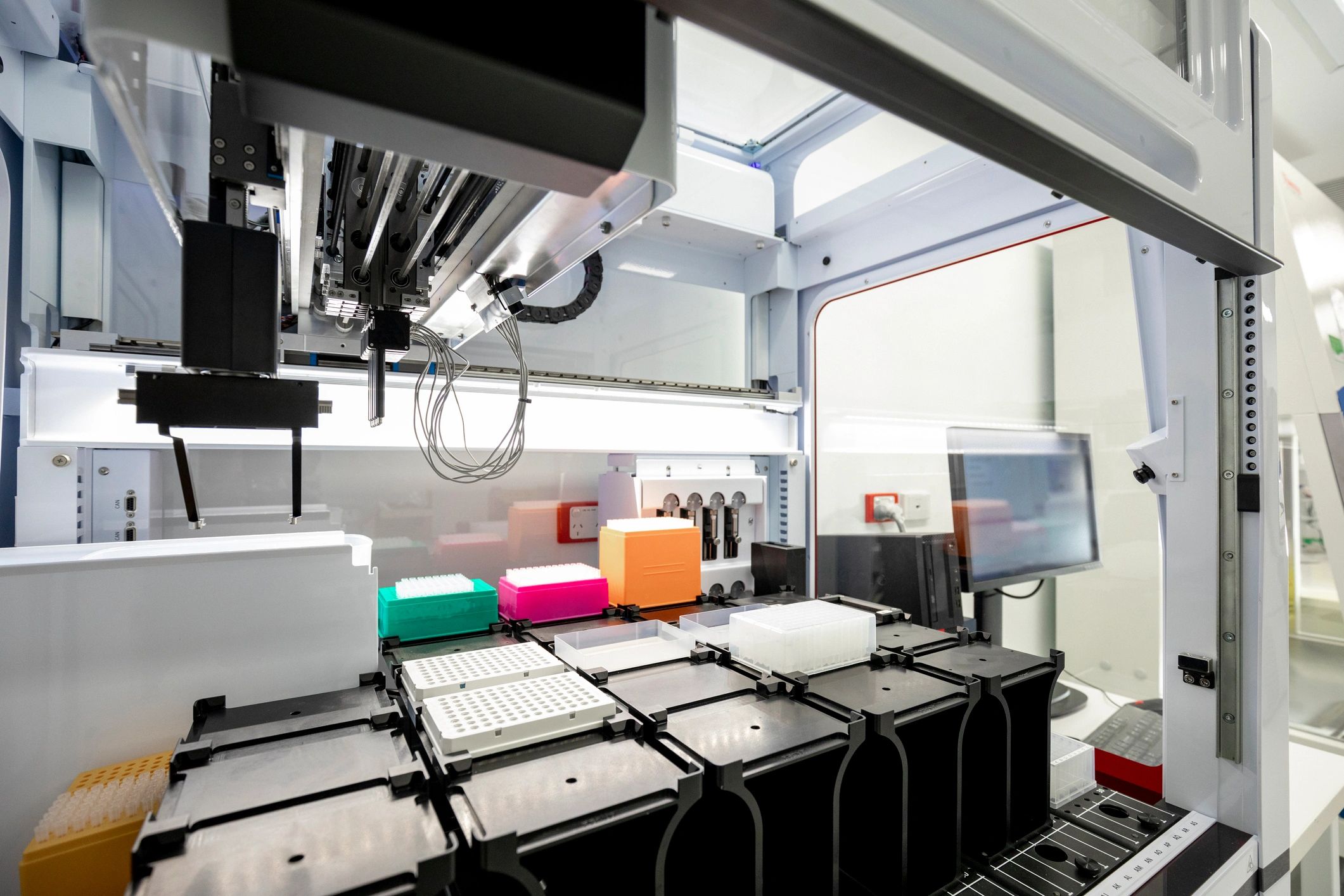 Clean scientific laboratory environment with equipment
